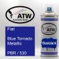 Preview: Fiat, Blue Tornado Metallic, PBR / 530: 400ml Sprühdose, von ATW Autoteile West.